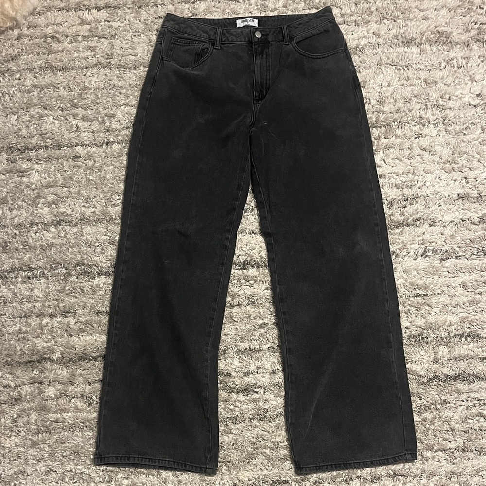 Baggy double zero black jeans